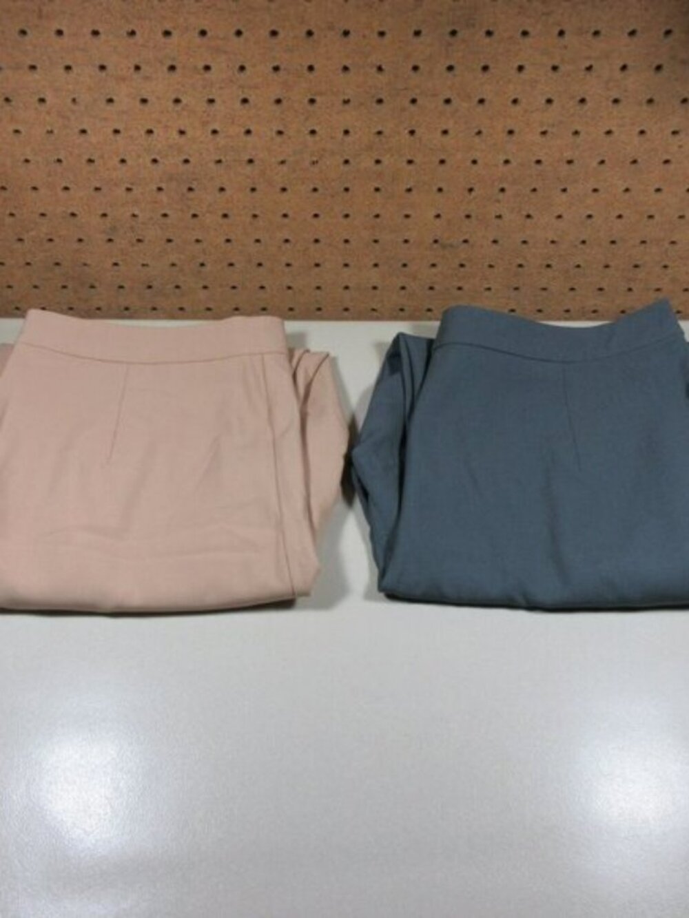 lulus womens solid tan an gray side zip pants bundle XL NWT (2)